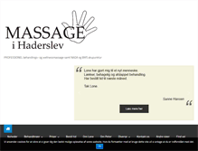 Tablet Screenshot of massageihaderslev.dk